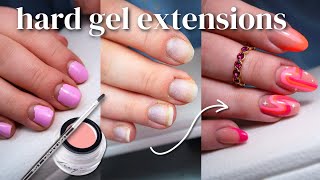 Builder Gel Extensions  Hard Gel on Forms 🪄💅🏻 [upl. by Coleen]