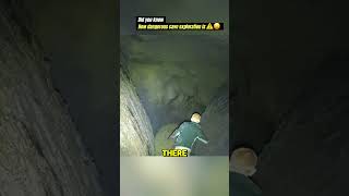 How dangerous cave exploration iscaveexploration factstrendingshorts [upl. by Esinal]