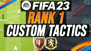 RANK 1 META CUSTOM TACTICS amp FORMATIONS amp Full Instructions Post Patch  FIFA 23 [upl. by Cale]