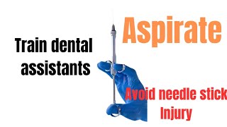 Using self aspirating syringe in dentistry [upl. by Elenaj]