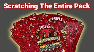 Triple 777 Tickets Full Pack 2000000 Top Prize Florida Lottery [upl. by Sible794]