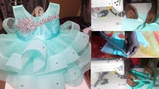 HOW TO CUT AND SEW A CRINOLINE BALL GOWN part1 [upl. by Thayer983]