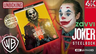 Joker 4k UltraHD Bluray zavvi collectors steelbook limited edition set Unboxing [upl. by Bree]