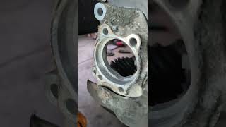 Quick and clean wheel bearing replacement hardwork mechanical [upl. by Nahgrom]