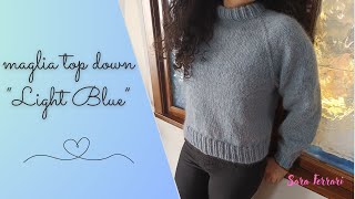 tutorial maglione ai ferri su misura [upl. by Doelling]