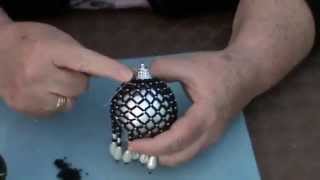 beaded bauble how to and giveaway pt 2 [upl. by Teague]