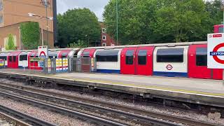 London Underground Central Line Trains at Leytonstone and Woodford [upl. by Ahsauqal]