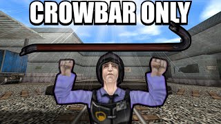 Is It Possible To Beat HalfLife Blue Shift Using Only The Crowbar [upl. by Alinoel]