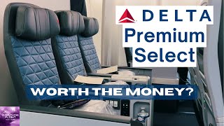 Delta Premium Select Luxury Flight Experience from Amsterdam to Seattle [upl. by Llerrod]