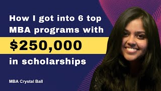 NonIITian bags 6 top MBA programs with 250000 in scholarships MBACrystalBall Review [upl. by Ehman]