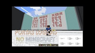 Portas Lógicas no Minecraft [upl. by Beaudoin]