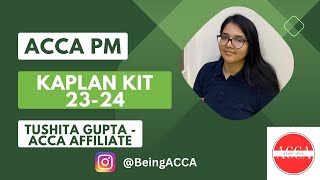 ACCA PM  Cost Volume Profit Analysis  SECTION A  KAPLAN KIT  beingacca​ [upl. by Prochora]