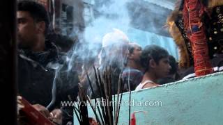 Shia muslims performing rituals at Muharram [upl. by Rufford]