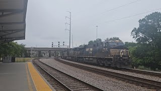 Westbound NS light power passing through Norfolk heading to Portlock yard [upl. by Hildie68]