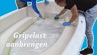 Antislipcoating aanbrengen op de bodem GripElast  Alles voor jouw boot 17 [upl. by Aihtekal574]