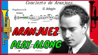 Concierto de Aranjuez  Adagio Trumpet Accompaniment PlayAlong Backing Track PDF SHEET MUSIC [upl. by Uball]