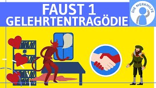 Faust 1  Fausts Existenzkrise  Gelehrtentragödie einfach erklärt  Szenenbeispiele  Literatur [upl. by Alocin207]