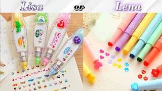 LISA or LENA💞  STATIONARY and other cute accessories BrainyBear11 [upl. by Aynekal]