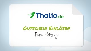 Thalia Gutschein einlösen  Schritt für SchrittAnleitung [upl. by Entwistle]