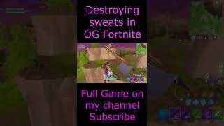 Destroying sweats in Season 4 Fortnite fortniteclips fortnite ogfortnite [upl. by Ayotal]