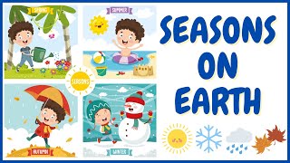 Seasons  Kids vocabulary  Four Seasons  4 seasons in a year  English educational video for kids [upl. by Irroc]