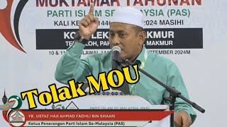 PN Tolak MOU Dengan Kerajaan [upl. by Issac551]