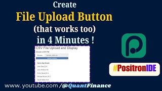 Create File Upload Button That Works Too in 4 Minutes [upl. by Vergos]