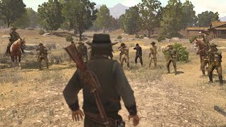 What Happens If John Kills Every Soldier in Red Dead Redemptions Final Scene [upl. by Niabi]