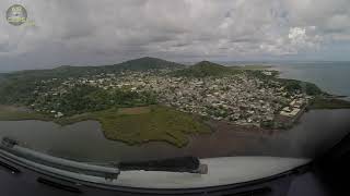 Straight into the Mountains Fascinating ATR 72 landing into DIFFICULT Mayotte Airport AirClips [upl. by Malim]