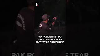 Pakistan Police Fire Tear Gas At Imran Khan’s Protesting Supporters  Subscribe to Firstpost [upl. by Apollo168]