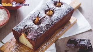 Plumcake cioccolato e pere  Ricetta in 1 minuto [upl. by Eidac]