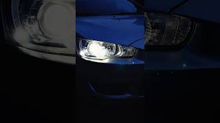 Mitsubishi Lancer 10 LED Headlights [upl. by Acinorrev]