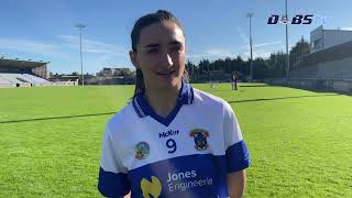 St Vincents Aine Woods chats to DubsTV ahead of GoAhead Ireland Senior 1 Camogie Final [upl. by Adlemi912]