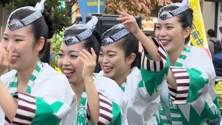 【葵新連・高円寺フェス】 白法被（女男踊り）・組踊り 高円寺フェス 阿波おどり 高円寺 awaodori 祭り shorts [upl. by Aynekal]