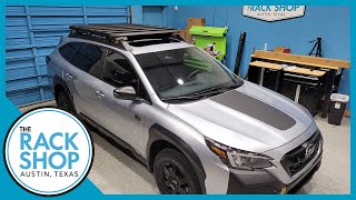 20222024 Subaru Outback WILDERRNESS Thule Caprock Platform Roof Rack  The Rack Shop  Austin TX [upl. by Maison497]