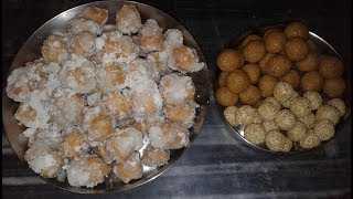 Indian festival food I Indian Sweet Snacks Recipes I 3 in 1 Narkel naru Tiler Naru Chouko Gajaa [upl. by Lela637]