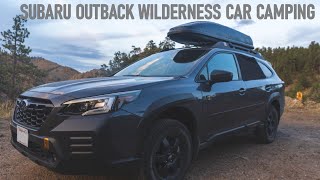 Minimal Subaru Outback Wilderness Car Camping Setup [upl. by Weitman]