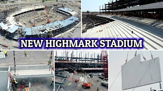 ON THE TRACK New Highmark Stadium Construcrion Update Precast Concrete Installations amp Steelwork [upl. by Roman869]