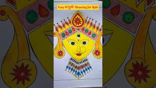 Easy “Ma Durga” Drawing for kids 👍 [upl. by Haisa700]