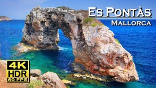 Es Pontàs Mallorca Beach Walk Cala Santanyí 4K 60fps HDR Walking Tour 💖 Balearic Islands 👀 Spain 🇪🇸 [upl. by Yasnil227]