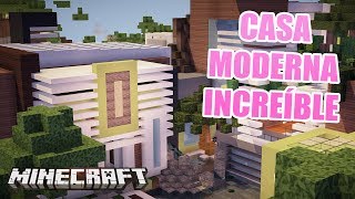 MINECRAFT LA CASA MODERNA INCREÍBLE  CASAS DE SUSCRIPTORES [upl. by Lorre]