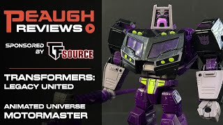 Video Review Transformers Legacy United  Animated Universe Decepticon MOTORMASTER [upl. by Mortimer389]