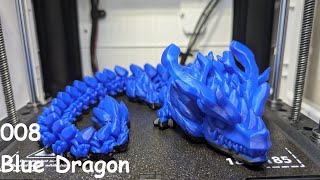 Blue Dragon 008  PLA   3D Printed  Timelapse CaptainPoe3D [upl. by Ashlen24]