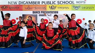 Spanish Dance by kids  warrior Spanish music  Grade 1 presentation [upl. by Darnoc]