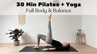 LIVE 25 MIN MORNING PILATES x YOGA WORKOUT  Slow and Strong – Full Body amp Balance [upl. by Lenore]