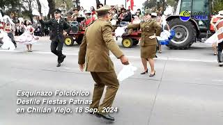 Cuecas Desfile Fiestas Patrias Chillán 2024  Conjunto Bernardo Ohiggins de Chillán [upl. by Gaughan]