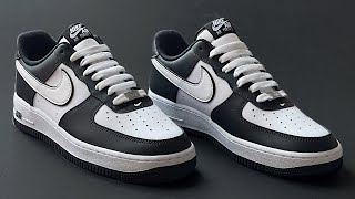 HOW TO BAR LACE NIKE AF1 LOW [upl. by Malchus]