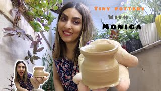 I Made A Clay Vase In 2 MinutesASMR  MINI POTTERY  TINY  MAKING  SATISFYING  Pottery Studio [upl. by Tezil]