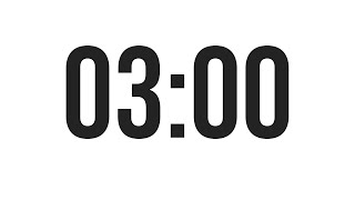 3 Minute Countdown timer Minimal [upl. by Allebasi]