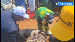 President Mnangagwa has planted an umphaca tree He has named the tree Muvengo [upl. by Ailecra]